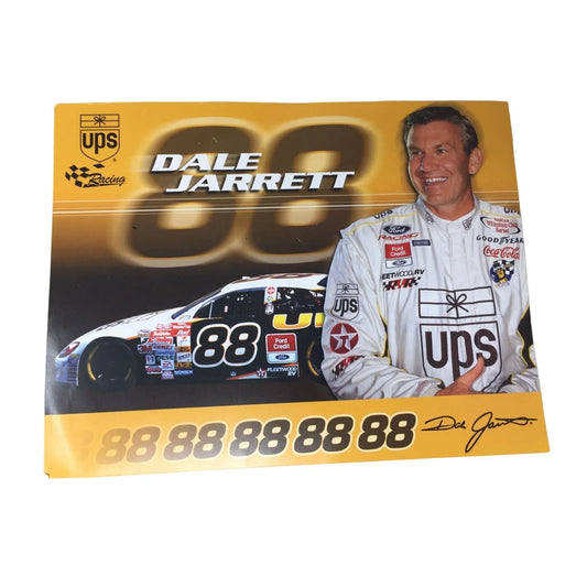 Dale Jarrett 2001 UPS Postcard NASCAR 8x10 Card A+ Stuff A+ Stuff