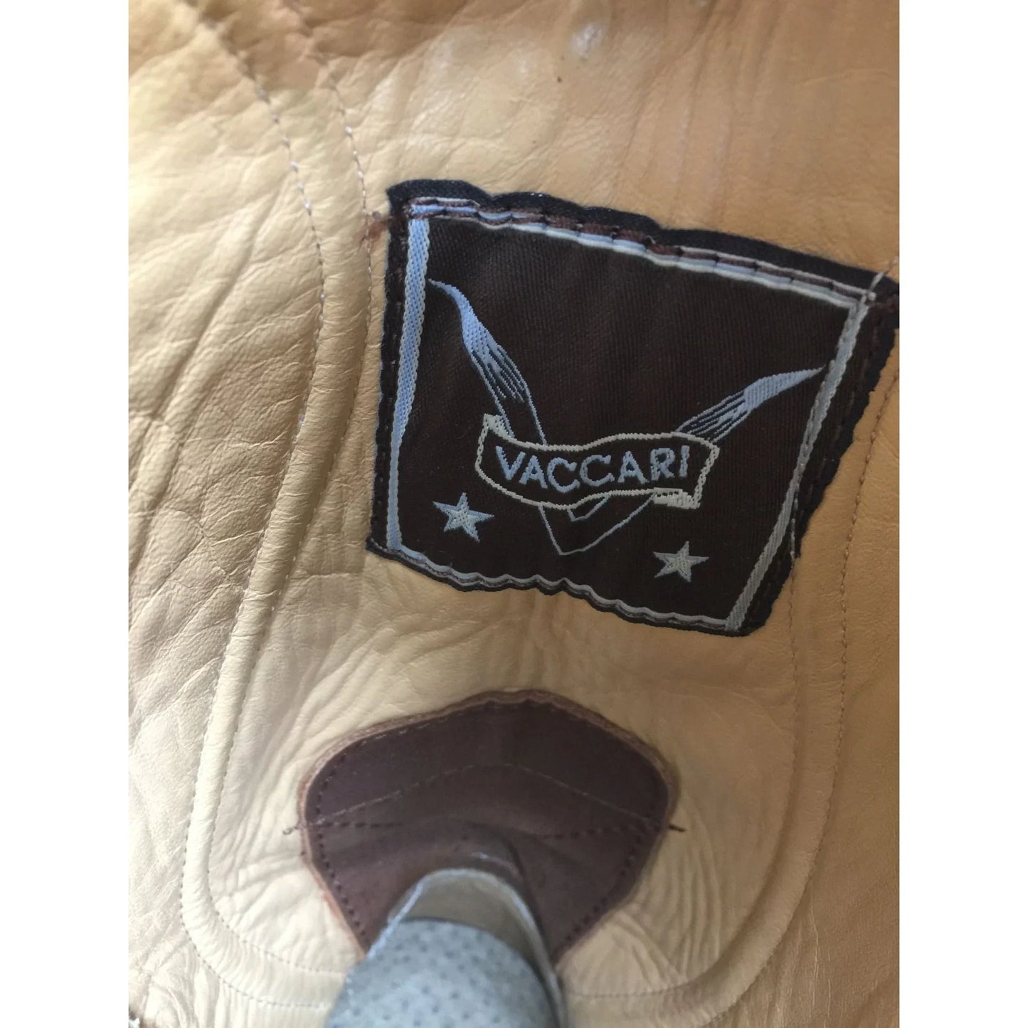 Vaccari Brown Snakeskin Leather Cowboy Boots USA 8 EE Vaccari A+ Stuff Cowboy Boots
