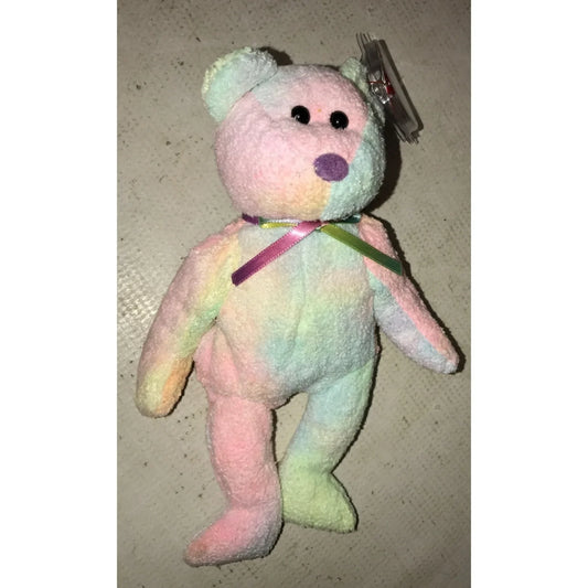 Vintage 1999 TY Beanie Baby Groovy the Tie Dye Bear - A+ Stuff
