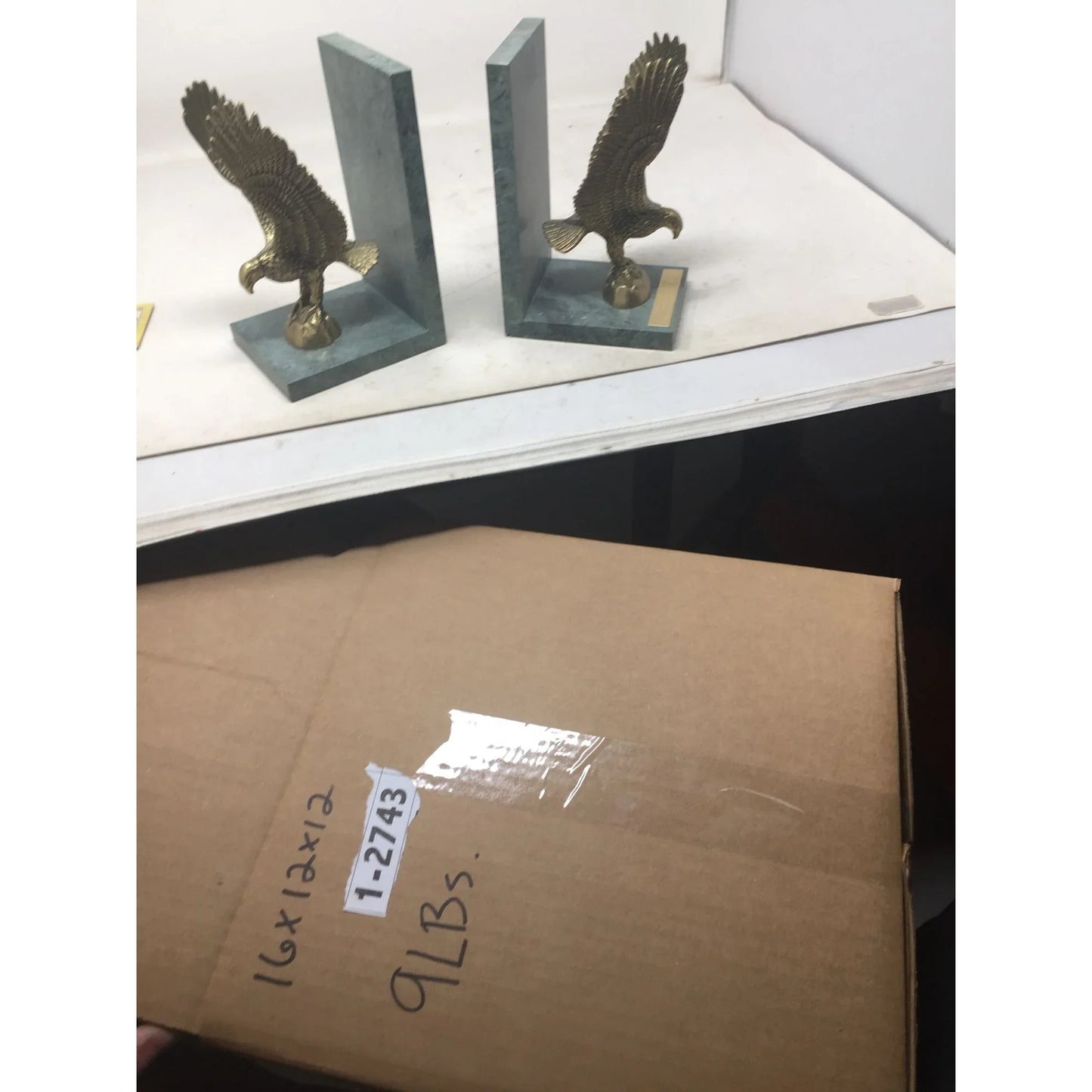 Eagle Statuette Bookends - Bible Verse -- But those who ait on the lord Shall renew their strenth: They shall mount up with wings like eagle A+ Stuff A+ Stuff