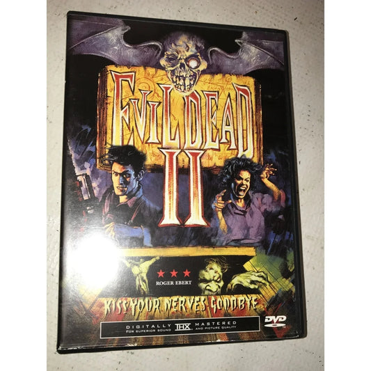 Evil Dead 2- Kiss Your Nerves Goodbye Vintage DVD with Case - A+ Stuff