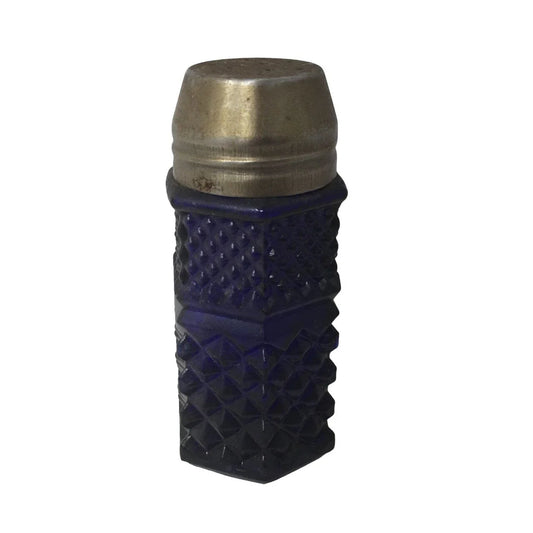 Vintage Cobalt Blue Single Glass Salt/Pepper Shaker- Made in China A+ Stuff A+ Stuff
