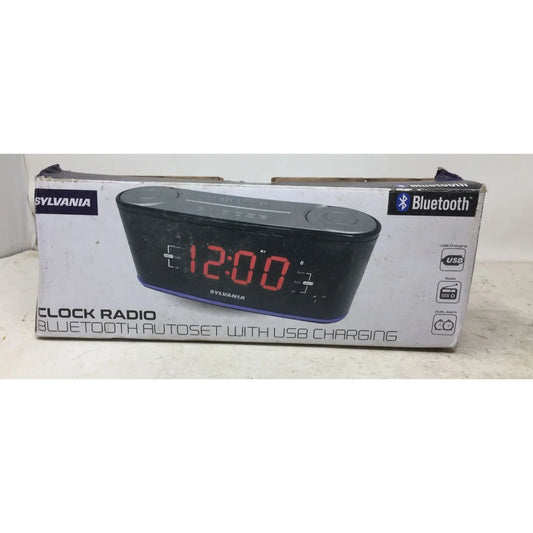 Sylvania Clock Radio Bluetooth Autoset With Usb Charger - A+ Stuff