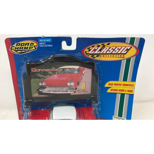 Road Champs Classic Collection 1:43 Die Cast 1958 Pontiac Bonneville - A+ Stuff