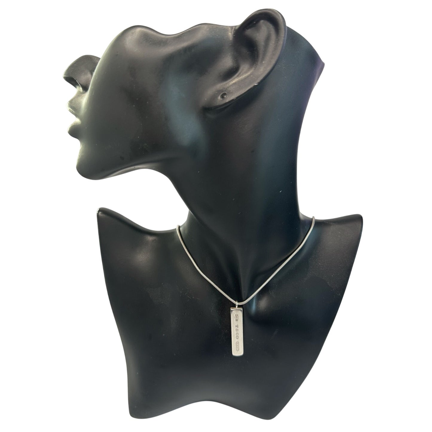 Tiffany & Co 1837 Silver Bar Necklace - Sterling Silver 17"