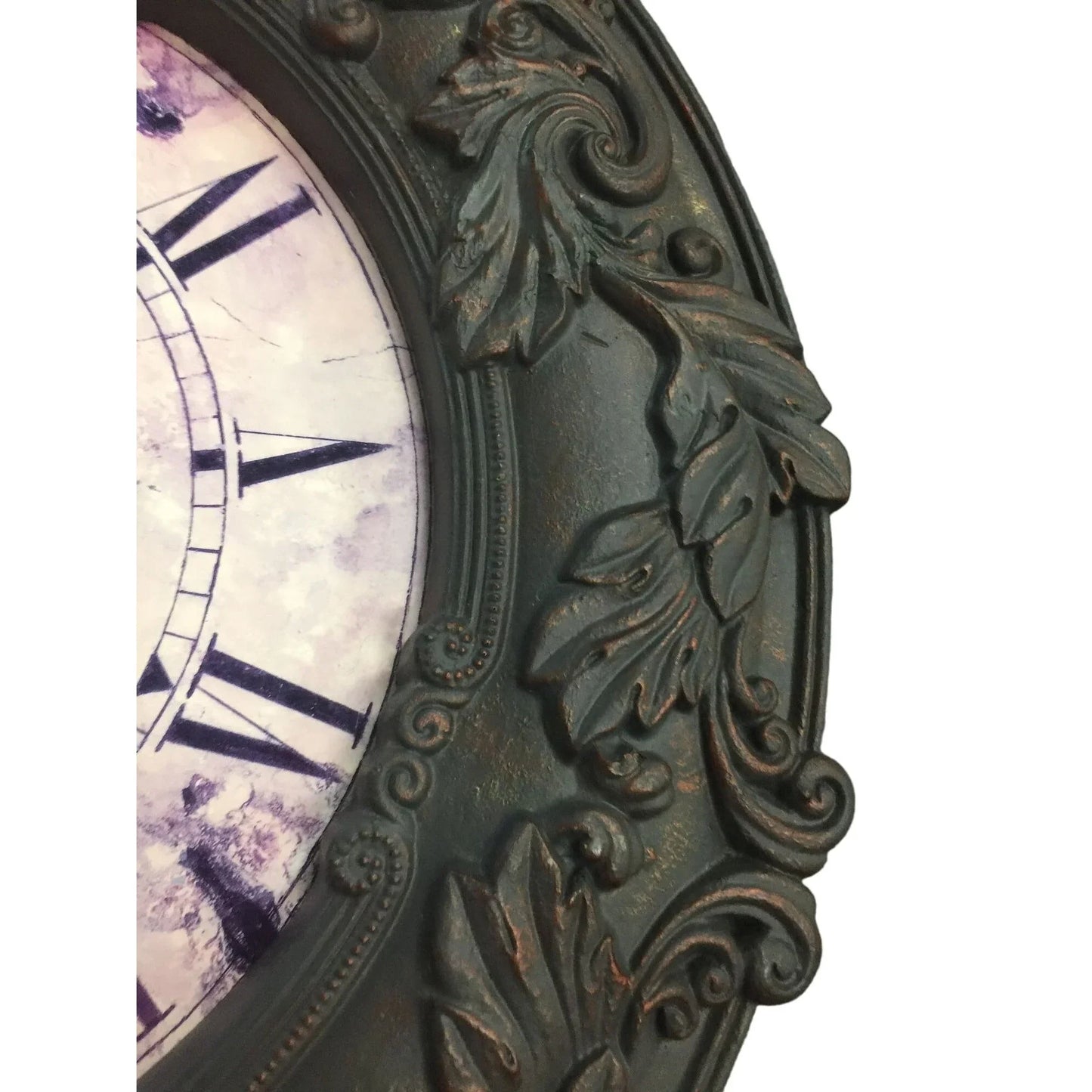 Round Wall Clock with Curved Edge Designs- Battery Operated A+ Stuff A+ Stuff