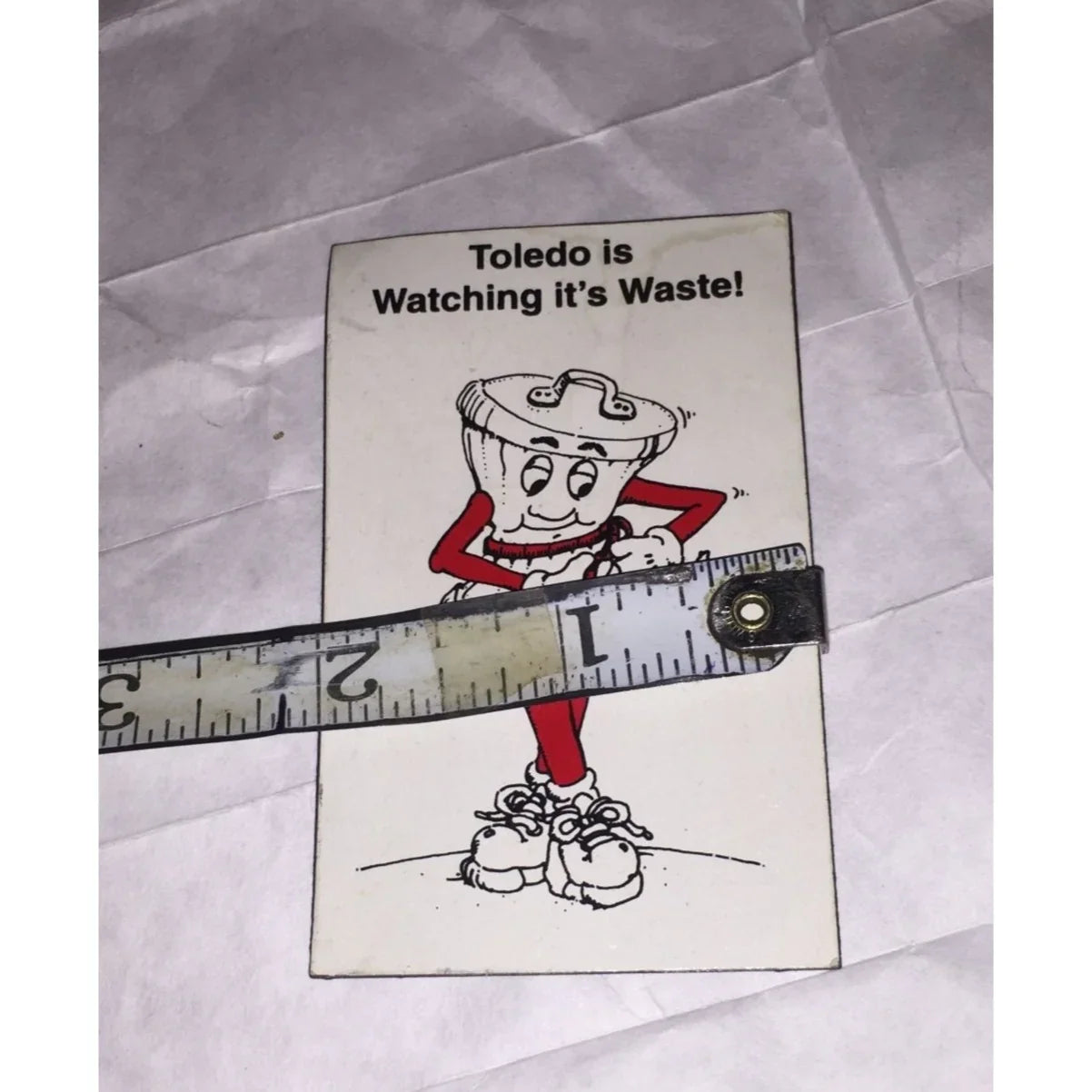 Toledo Is Watching It's Waste Vintage Collectible Magnet - A+ Stuff