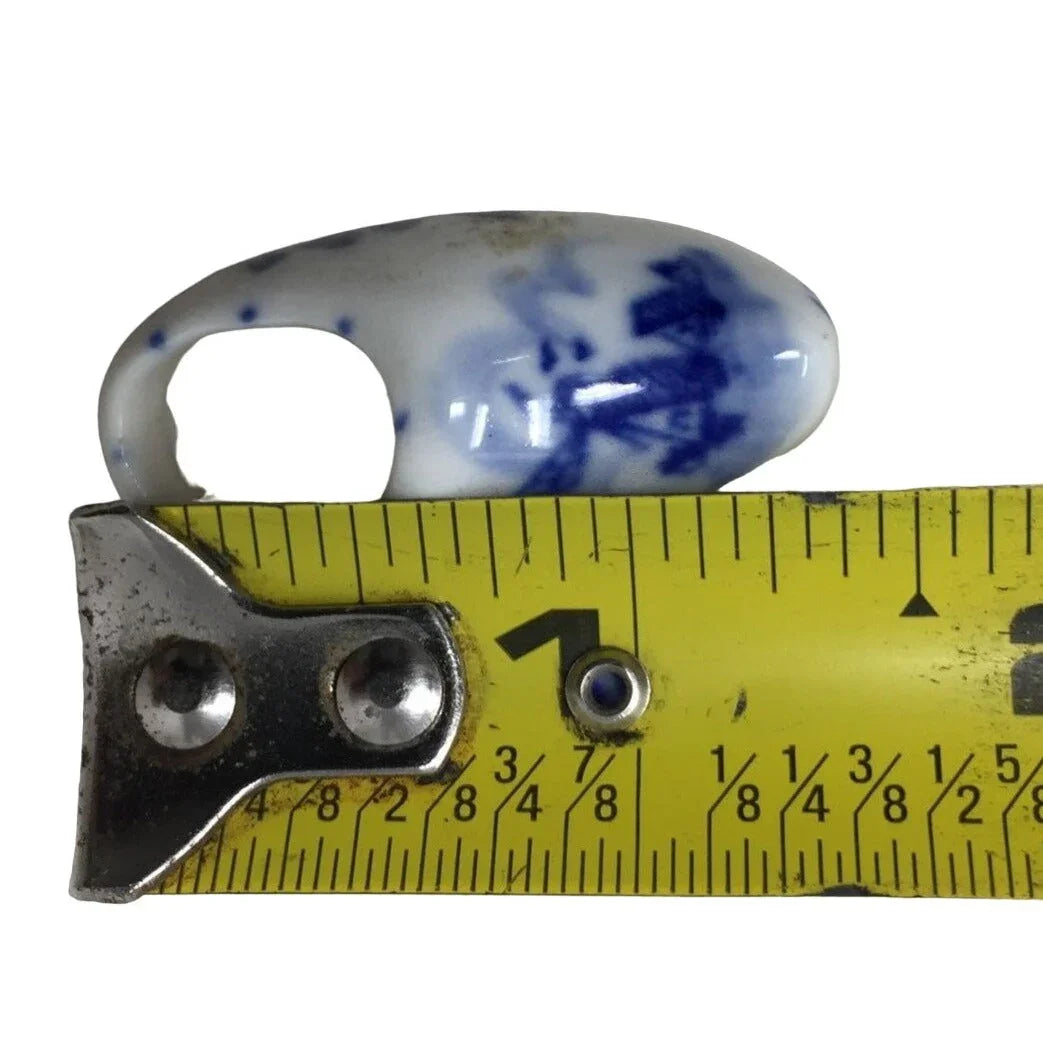 Vintage Miniature Blue and White Pair of Dutch Clogs Refrigerator Magnet A+ Stuff A+ Stuff