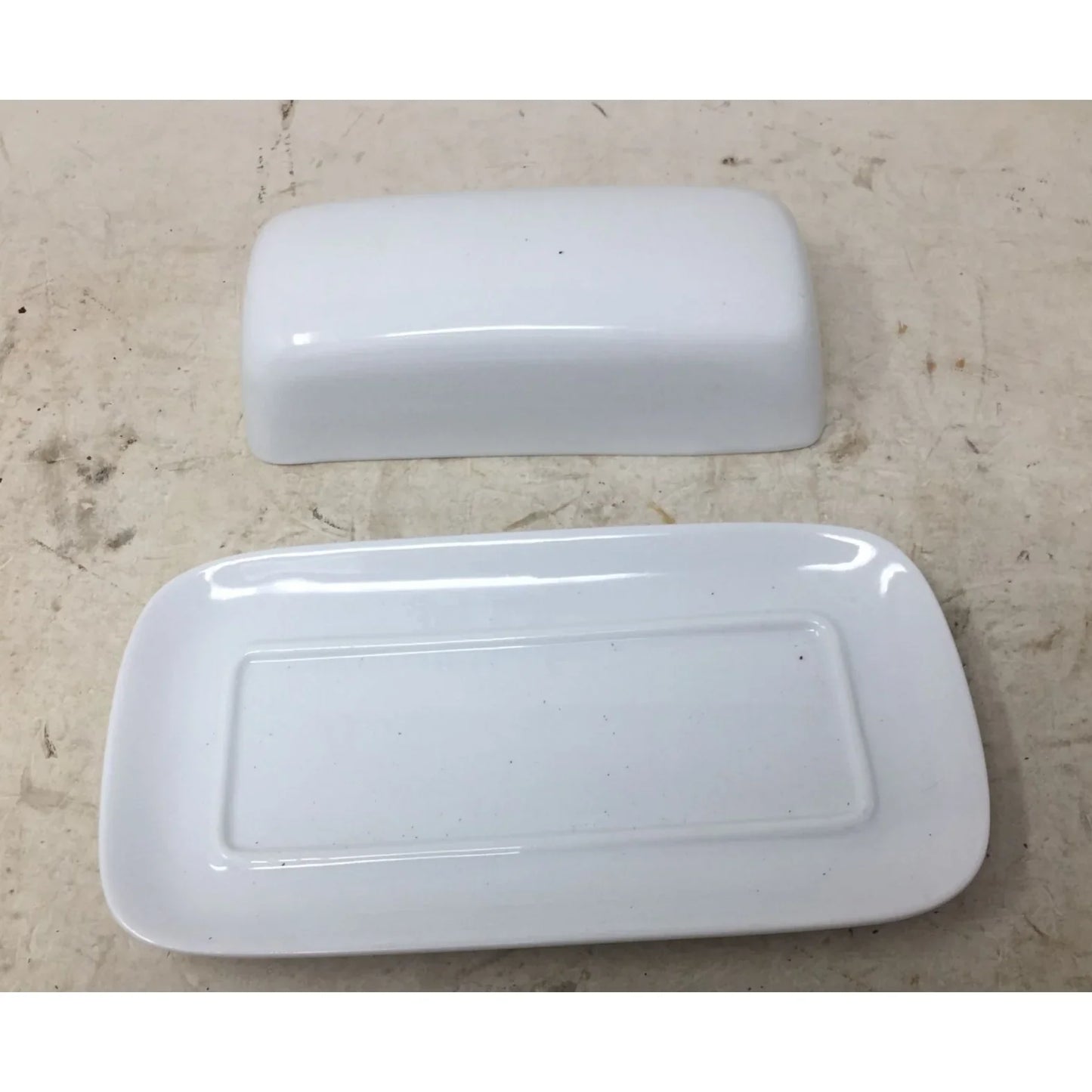 Cordon Bleu White Butter Dish with Lid - A+ Stuff