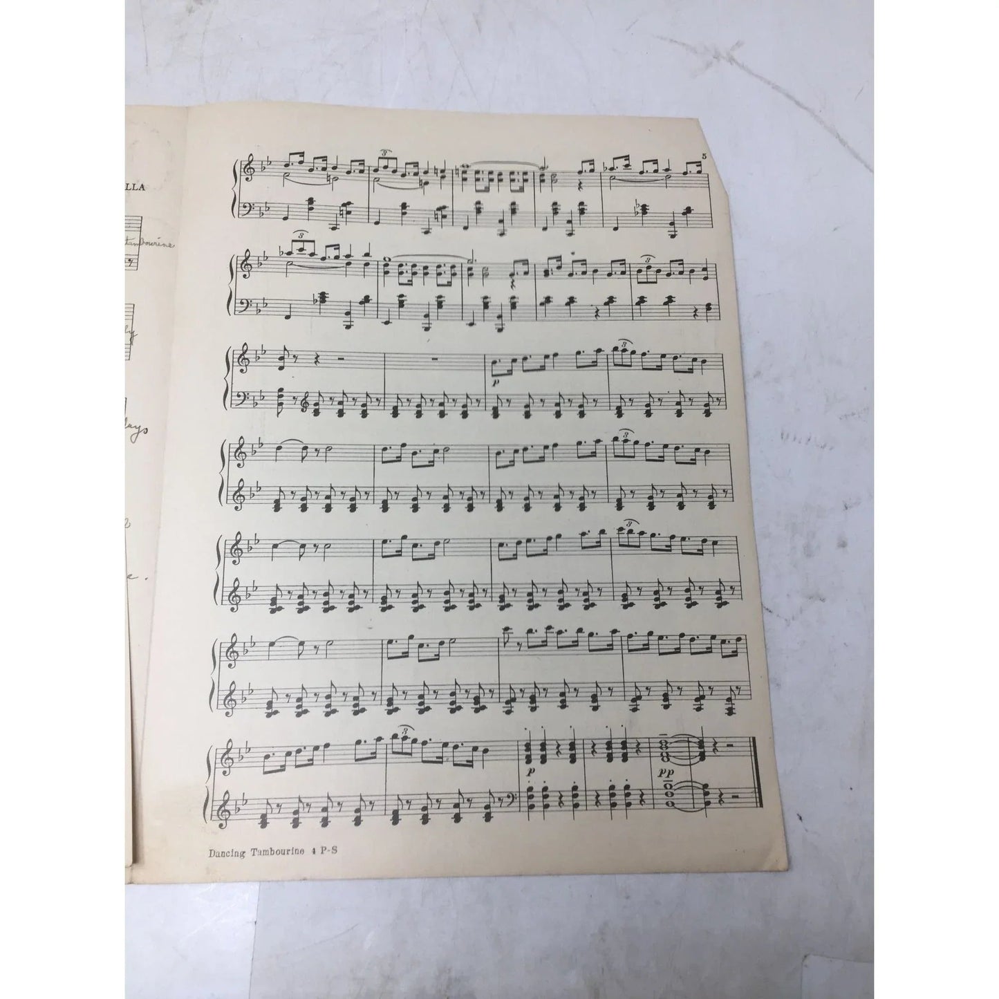 ''Dancing Tambourine'' by W.C. Polla Sheet Music Book - A+ Stuff - SHEET MUSIC - A+ Stuff