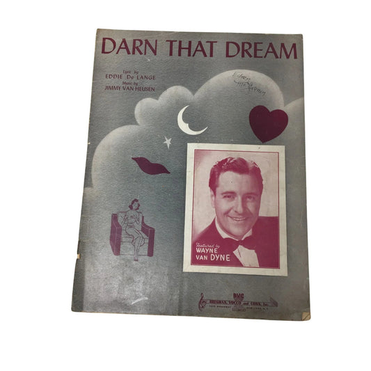 ''Darn That Dream'' Vintage Sheet Music Book - A+ Stuff - sheet music - A+ Stuff