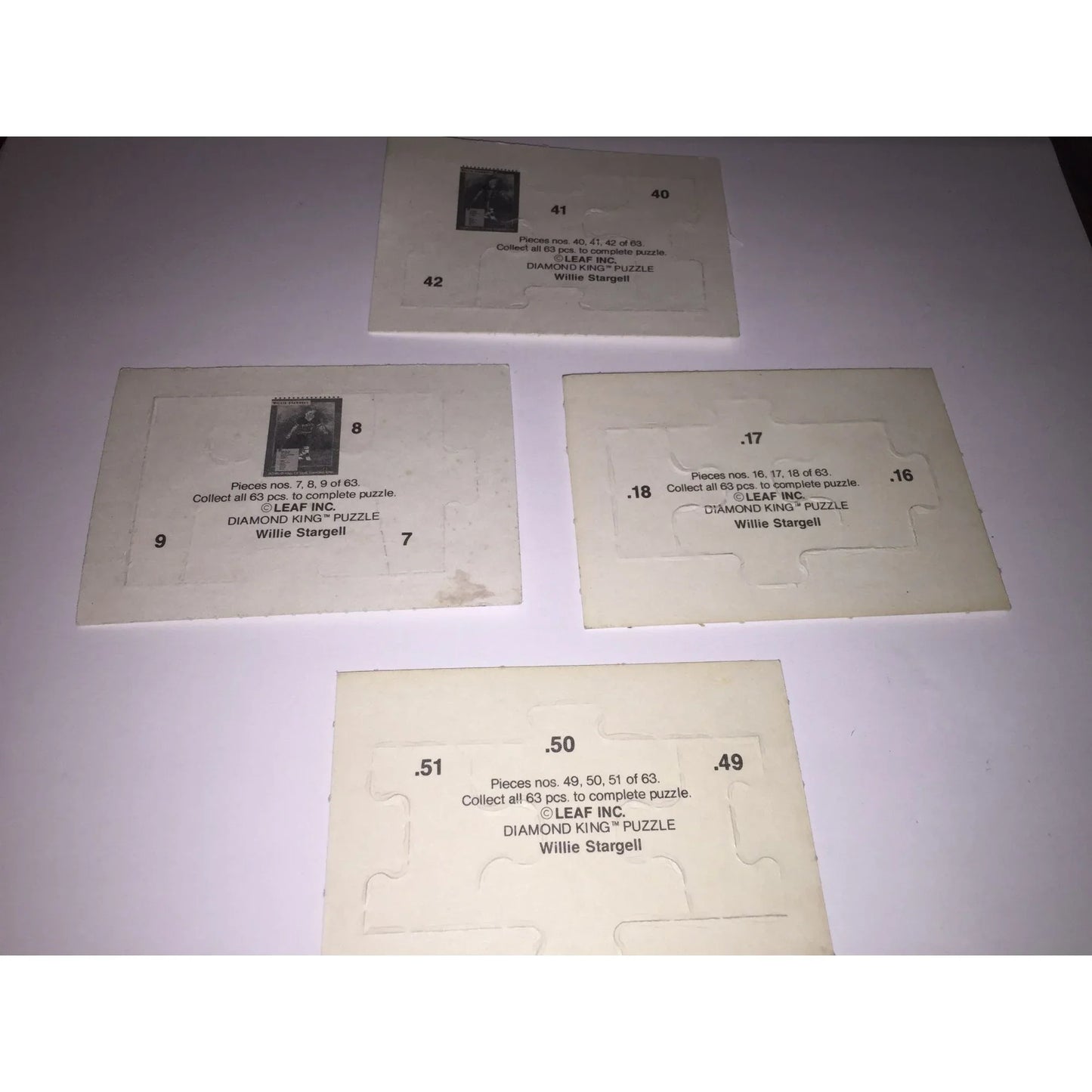 Vintage Baseball Diamond King Puzzle William Stargell - A+ Stuff