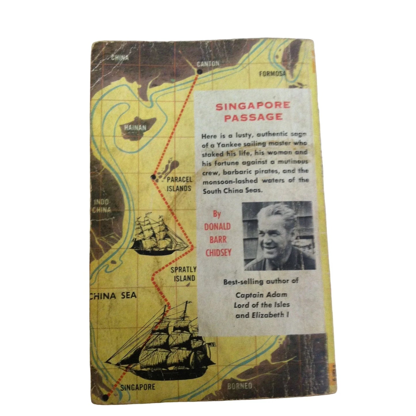 Singapore Passage Historical Vintage Paperback Book by Donald Barr Chidsey - A+ Stuff