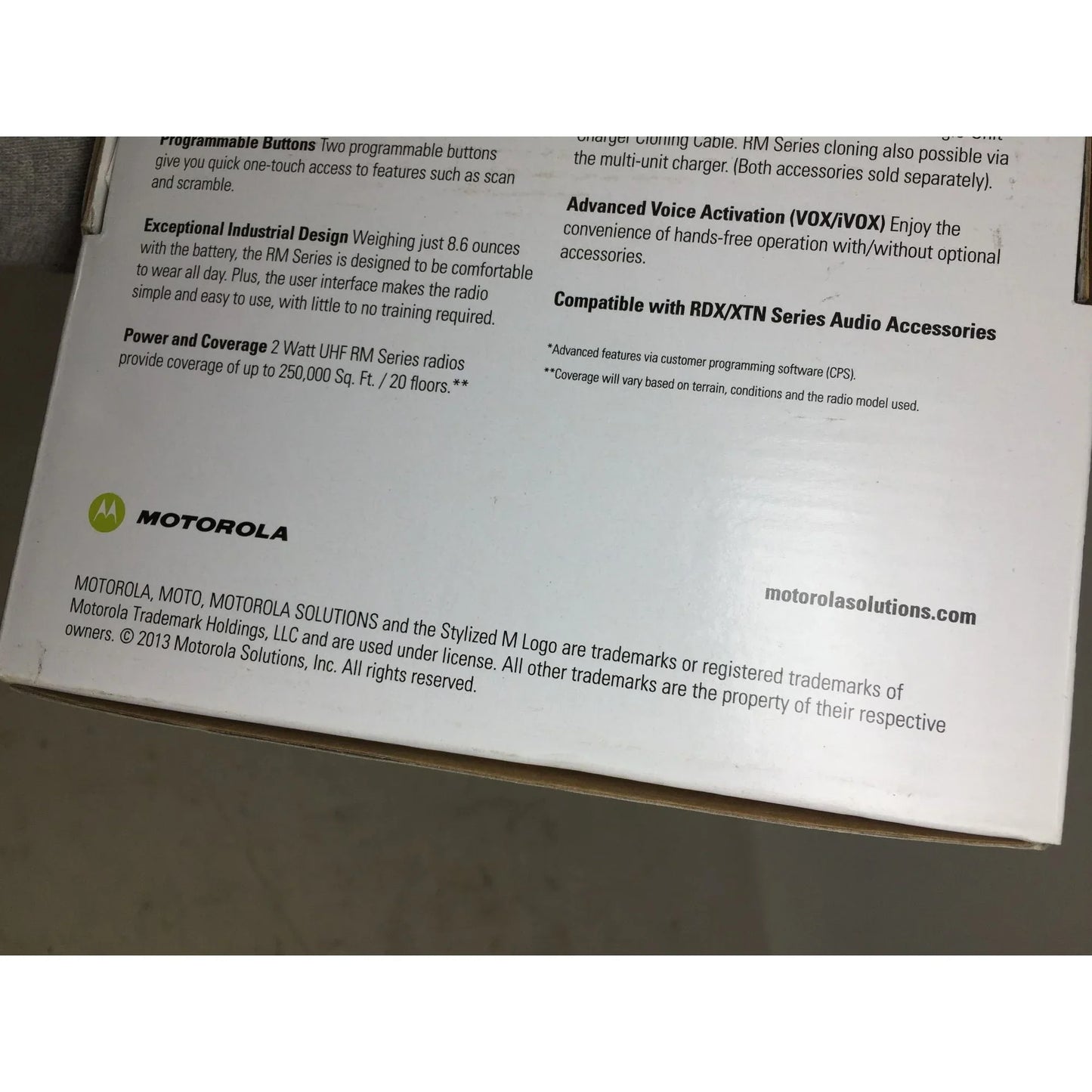 Motorola 4 Channel UHF Two-Way Business Radio - A+ Stuff