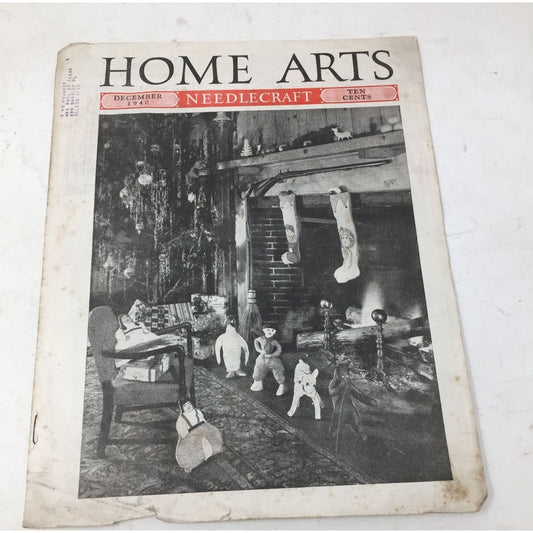 Vintage Collectible Needlecraft Home Arts Magazine Dec. 1940