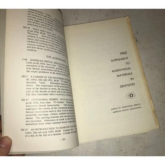 Audiovisual Materials in Dentistry- Bureau of Audiovisual Service Paperback Book - A+ Stuff