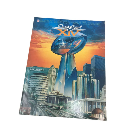 Vintage Super Bowl XIV program- Steelers and Rams A+ Stuff A+ Stuff