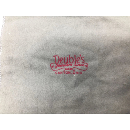 Deuble's Jewelery Since 1833 Canton, Ohio Gray Jewelry Tarnish Proof Storage bag - A+ Stuff - Jewelry Box - A+ Stuff