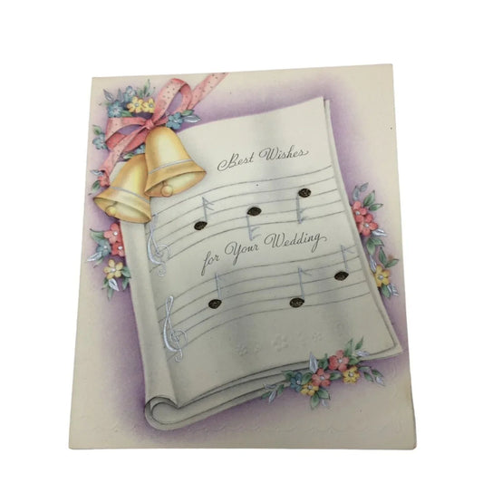 ''Best Wishes For Your Wedding'' Vintage Wedding Card - A+ Stuff