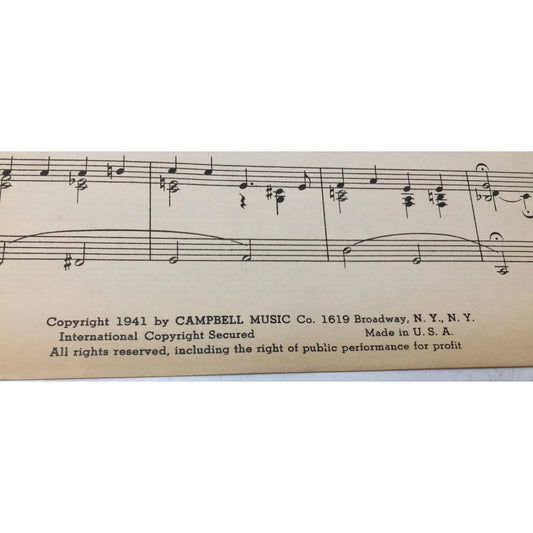 Do You Care? Words by Jack Elliott & Music by Lew Quadling - Campbell music co - sheet music - A+ Stuff