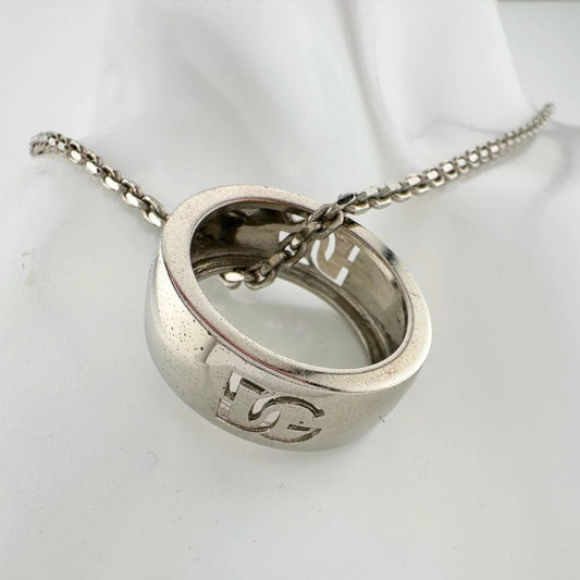 Dolce and Gabanna Cut Out DG Ring with Necklace - Dolce and Gabanna - Luxury Item - A+ Stuff