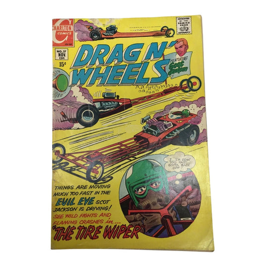 ''DRAG N' WHEELS'' (Featuring Scot Jackson) Vintage Comic book - A+ Stuff - comic book - A+ Stuff