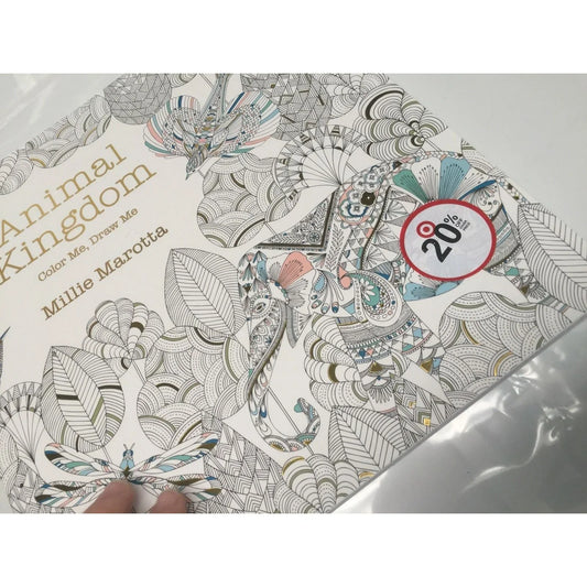 ANIMAL KINGDOM COLOR ME DRAW ME ADULT COLORING BOOK- MILLIE MAROTTA - A+ Stuff