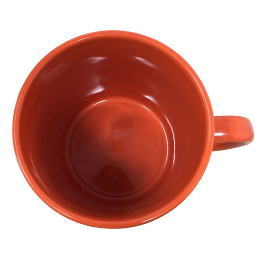 Reese's Milk Chocolate Peanut Butter Cup Over Sized Orange Coffee Mug - A+ Stuff