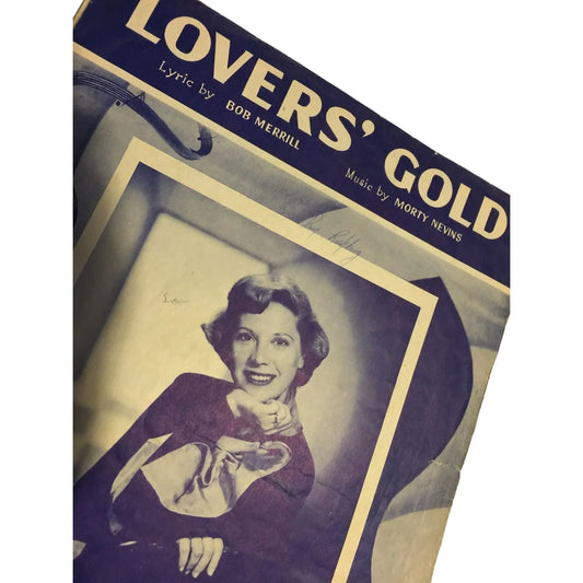 Vintage Sheet Music LOVER'S GOLD By Bob Merril/Morty Nevins - A+ Stuff