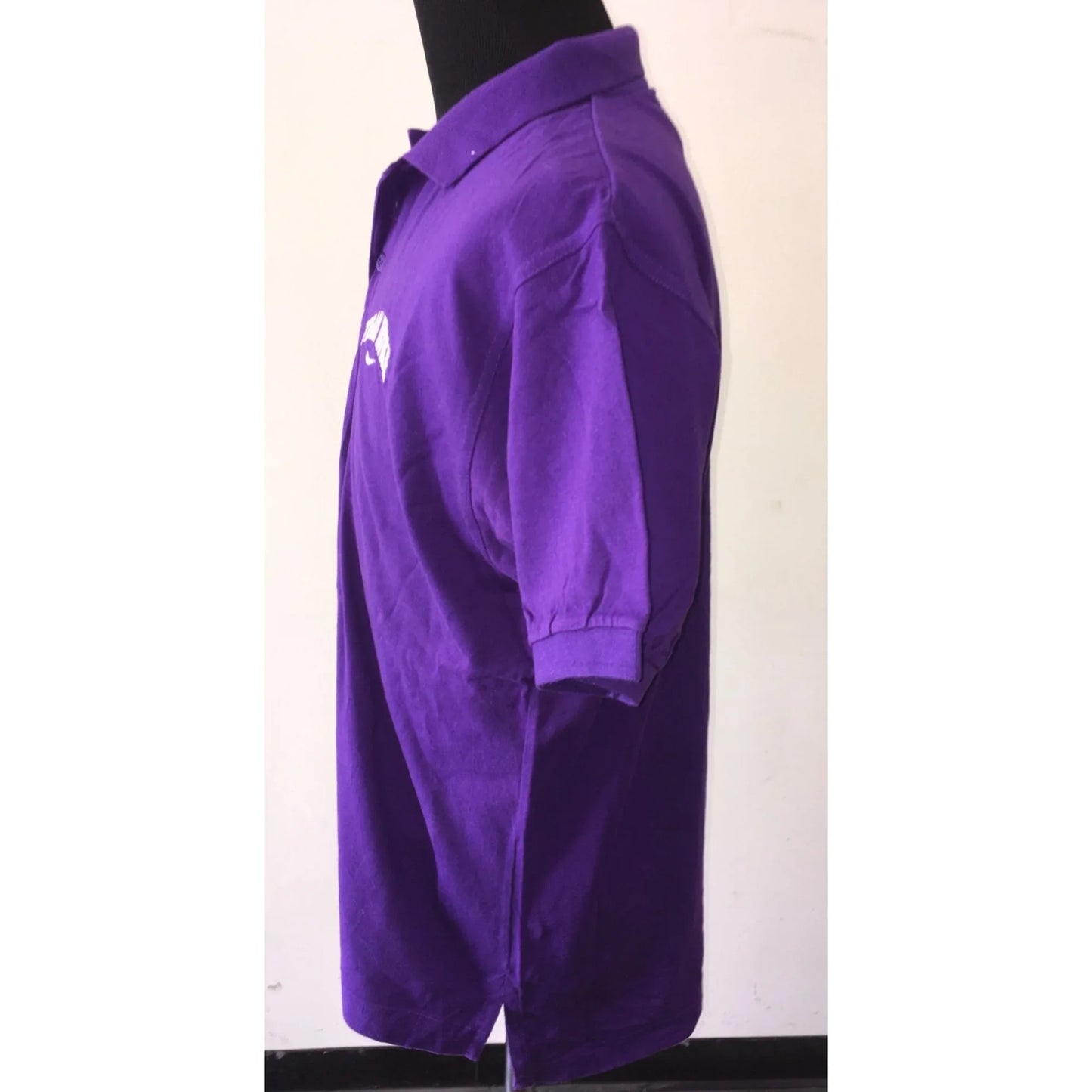 Mens Size Medium Nike "Team Nike" Purple Short Sleeved Collared Shirt - A+ Stuff