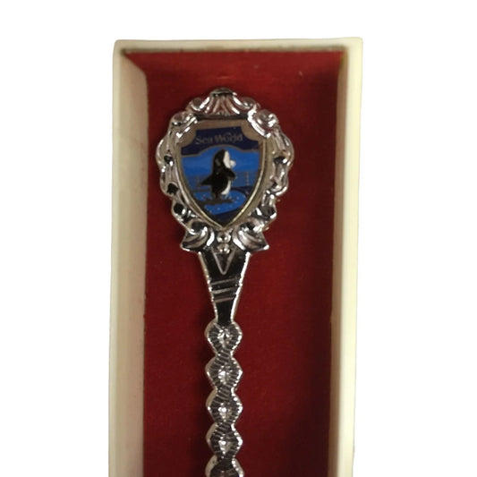 Vintage Collectible Sea World Whale Souvenir Spoon with Box - A+ Stuff