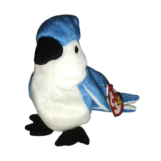 Vintage 1998 TY Beanie Original Baby Blue Jay Bird Named Rocket - A+ Stuff