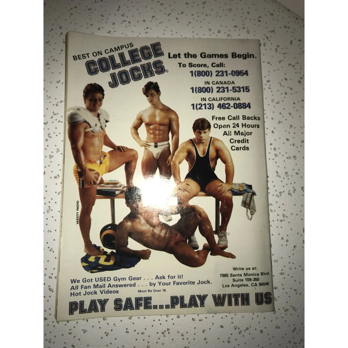 JOCK Feb. 1986 Vintage Gay Magazine - A+ Stuff