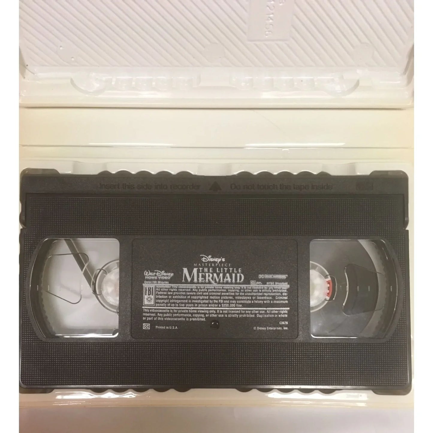 Disneys Masterpiece The Little Mermaid Vintage VHS Tape w/ Case - A+ Stuff