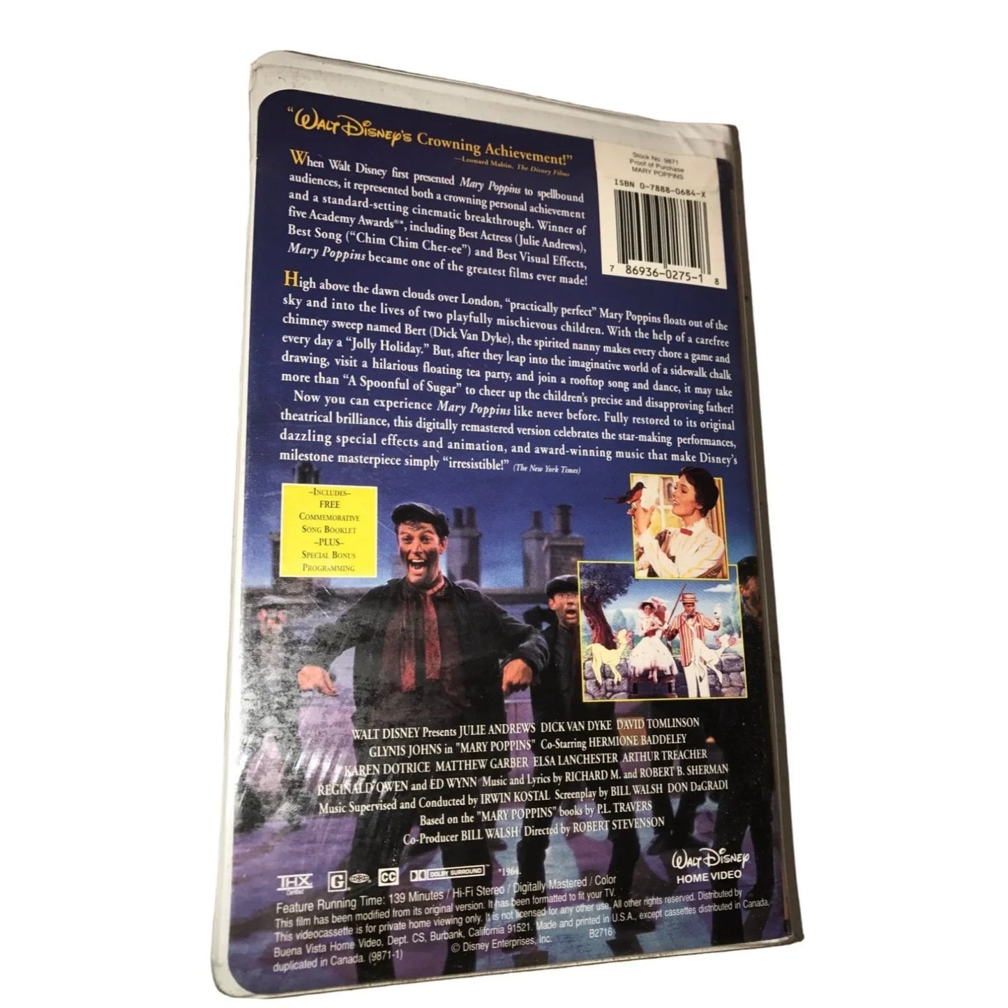 Vintage Walt Disneys Masterpiece Mary Poppins Movie Classic Full Restored Limited edition - A+ Stuff