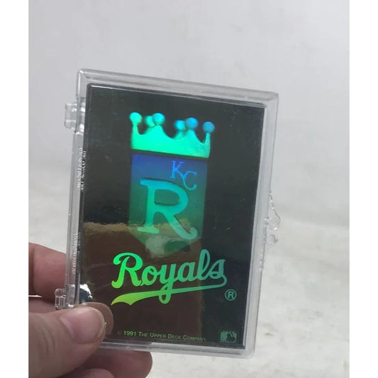 1991 Upper Deck MLB Baseball Kansas City Royals Team Logo Hologram Sticker Trading Card A+ Stuff A+ Stuff