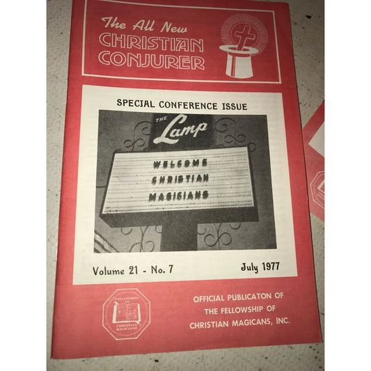 Vintage July-Dec 1977 Set of 6 The All New Christian Conjurer Brochures (Vol. 21 & No. 7-12) - A+ Stuff