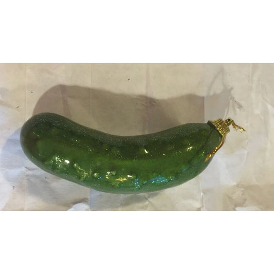 Green Sparkly Pickle Christmas Tree Ornament - A+ Stuff