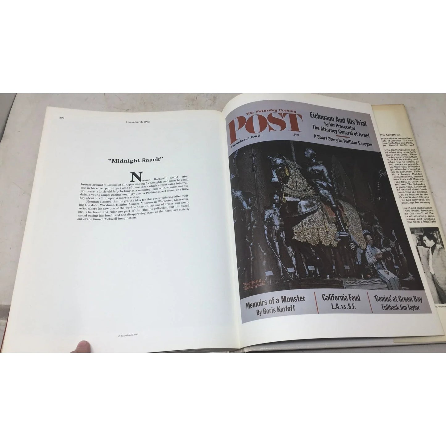 Norman Rockwell And The Saturday Evening Post Large Vintage Hardback Book - A+ Stuff