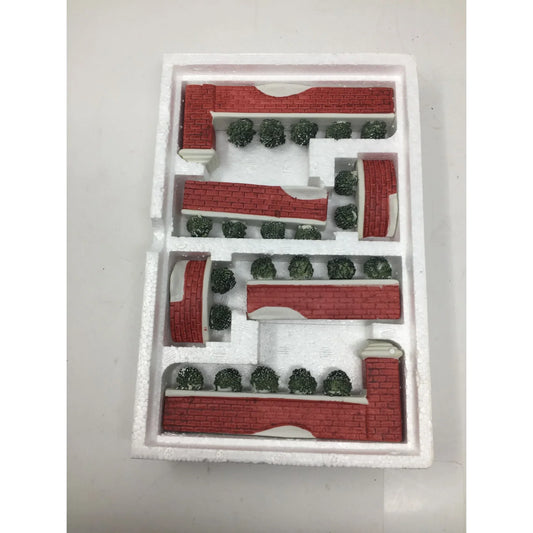 Lemax Village Collection Dickensvale Porcelain Brick Wall Set of 6 #23059 - A+ Stuff