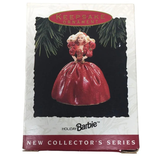 Vintage 1993 Christmas Keepsake Ornament Holiday Barbie New Collectors Series hallmark A+ Stuff
