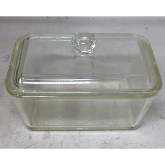 Glasbake 805 Clear Glass Loaf Pan Dish with Lid (7.5"x5") - A+ Stuff