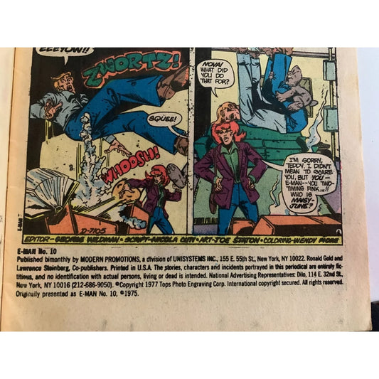 The Energy Man E-Man #10 Vintage Modern Comics Comic Book - A+ Stuff