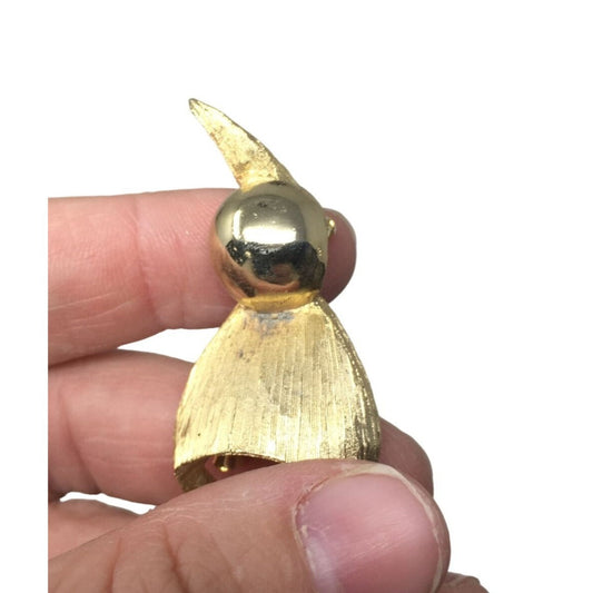 vintage brushed gold-tone brooch A+ Stuff A+ Stuff Pin / Brooch