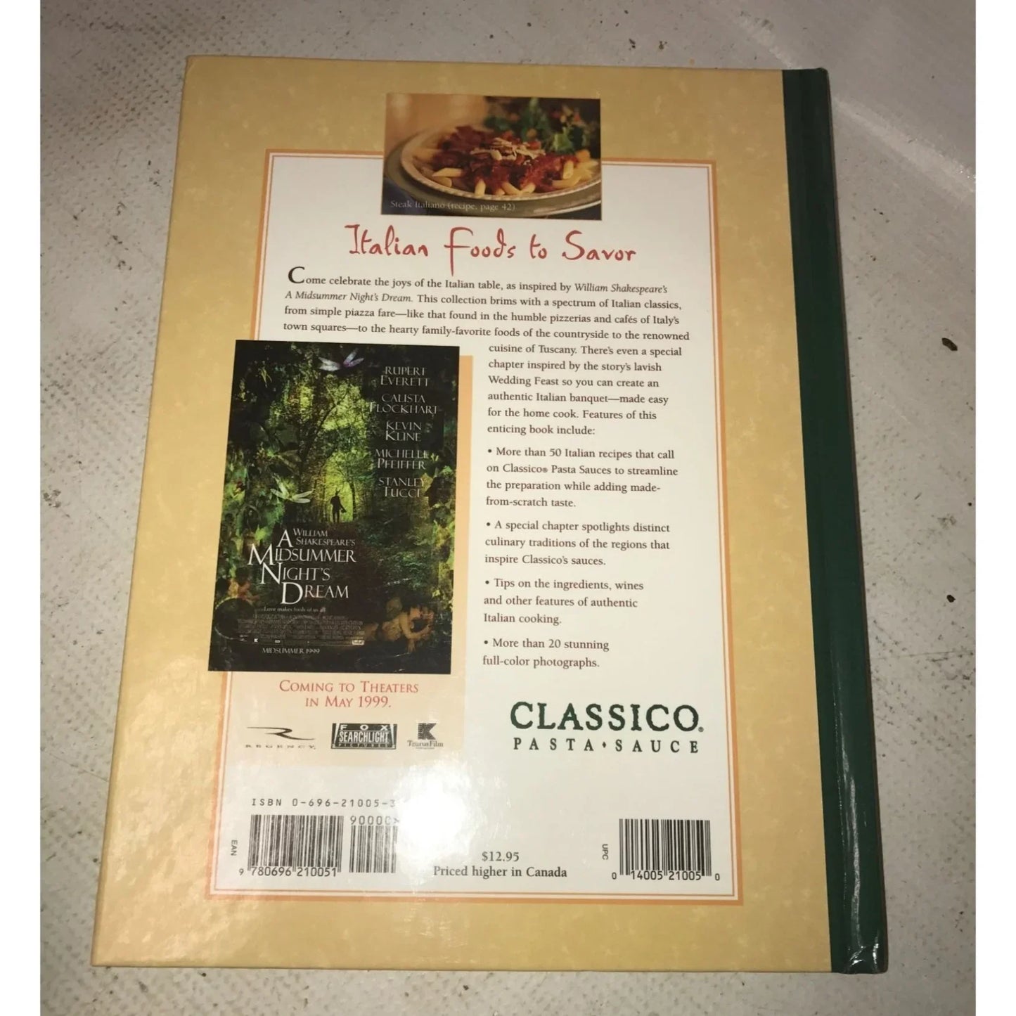 Classico Italian Foods to Savor Hardcover Book - A+ Stuff