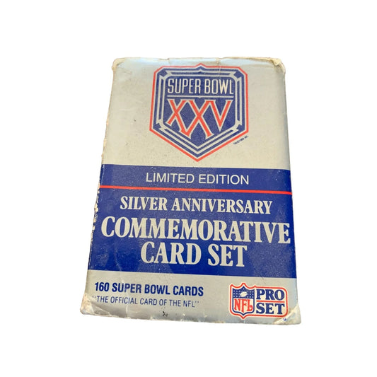 Super Bowl XXV Silver Anniversary Commemorative Card Set - Football Trading Cards - A+ Stuff