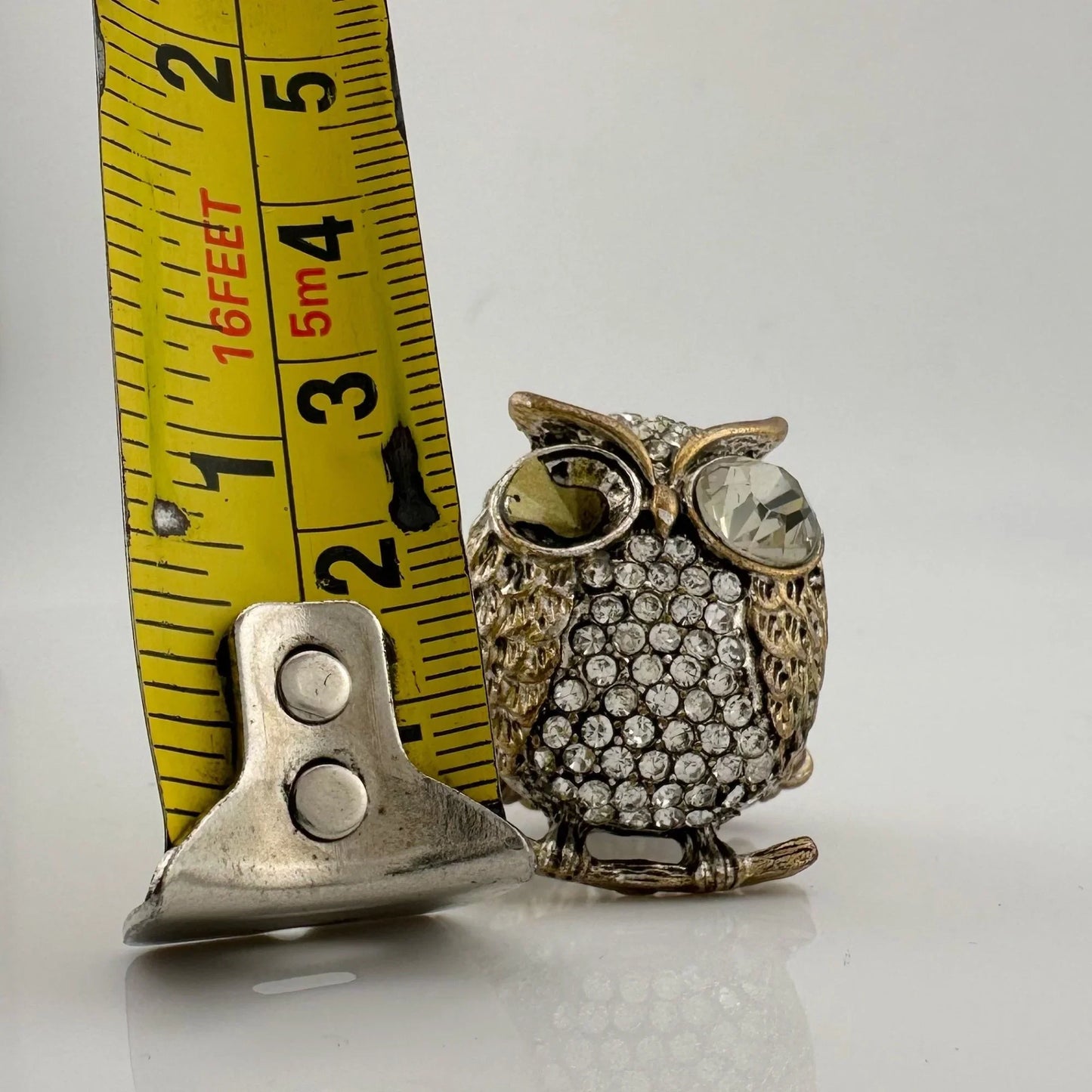 Vintage Costume Jewelry Owl, Dolphin and Turtle Rhinestone Animal Rings (missing Stones) - A+ Stuff