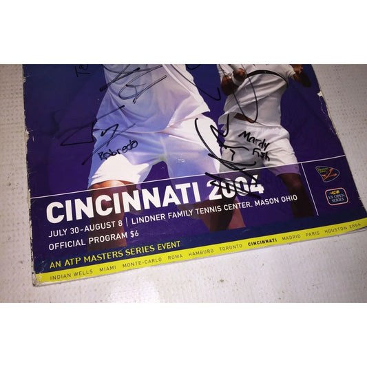 Vintage 2004 Western & Southern Financial Group Masters Tennis Autographed Tournament Program - A+ Stuff