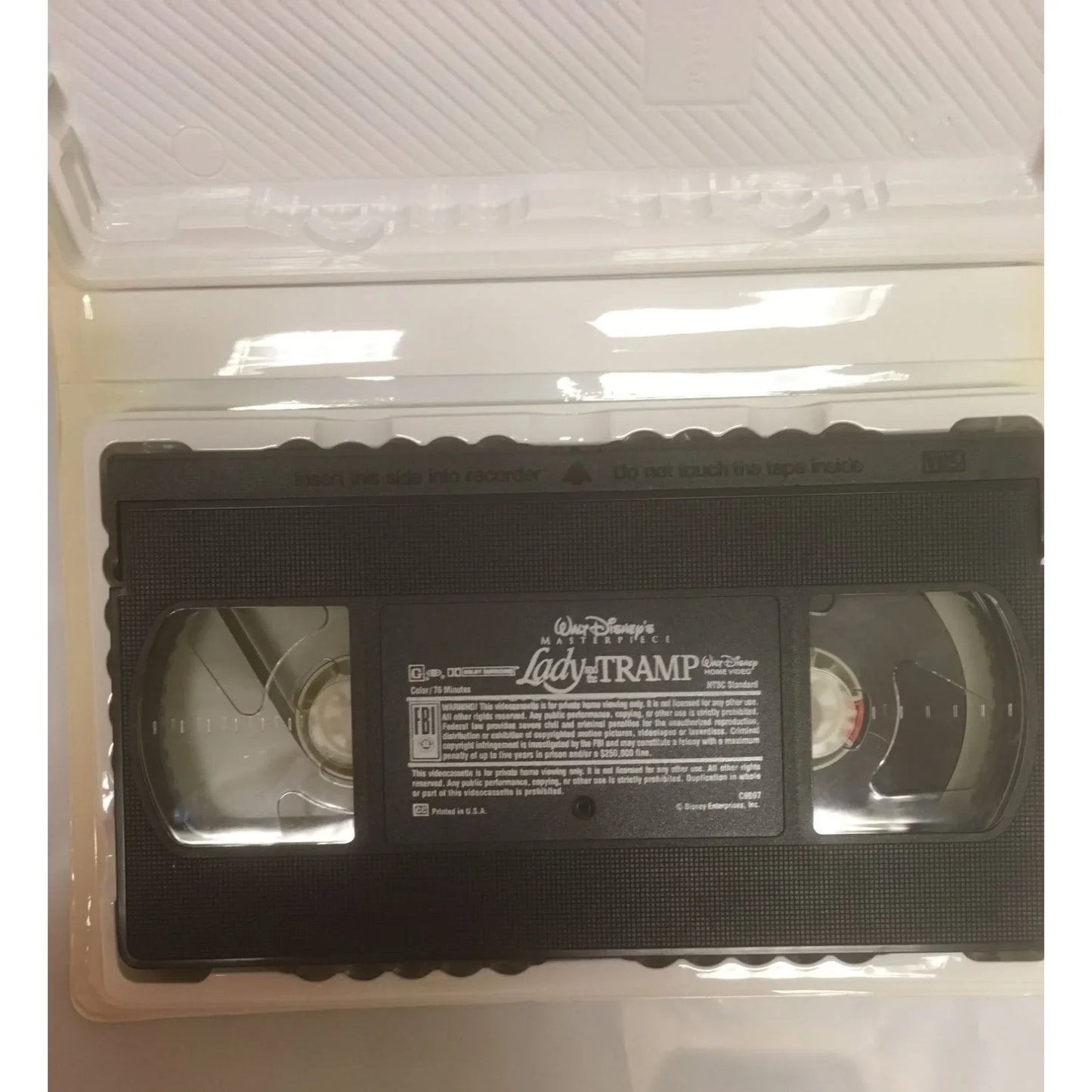 Walt Disney's Masterpiece Lady and the Tramp Fully Restored VHS Tape - A+ Stuff