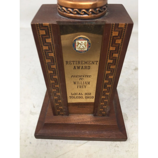 Retirement Award Presented to William Frey Local 302 Toledo, OH August 1958 - A+ Stuff